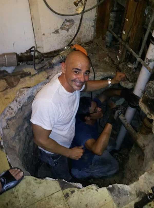 Eddie Rodriguez, founder of Coastal Plumbing of Brickell Inc., on a job site